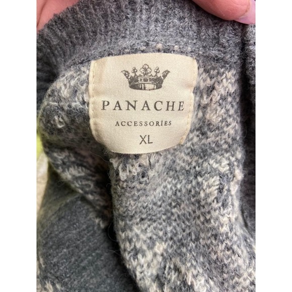 Gray Floral Jacquard Knit Cardigan‎ Cottagecore Bohemian Sweater Coat Size XL - Picture 6 of 6